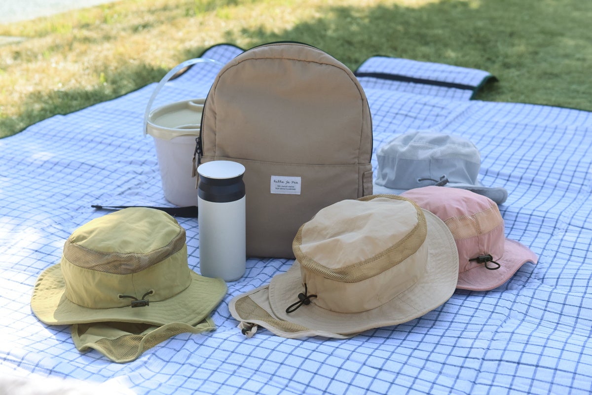 kukka ja puu 日除けタレ付き メッシュハット