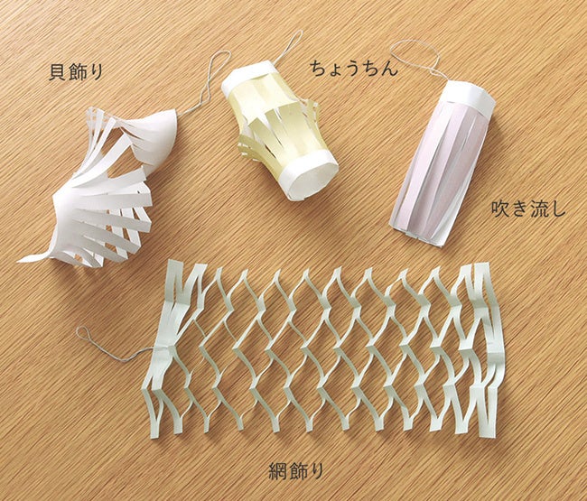 代表的なものは短冊ですが、他のお飾りにもそれぞれの意味が込められています。