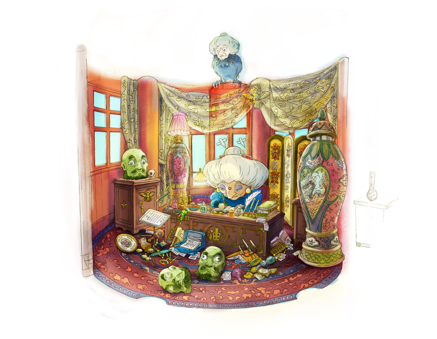 「にせの館長室」の制作イメージ図