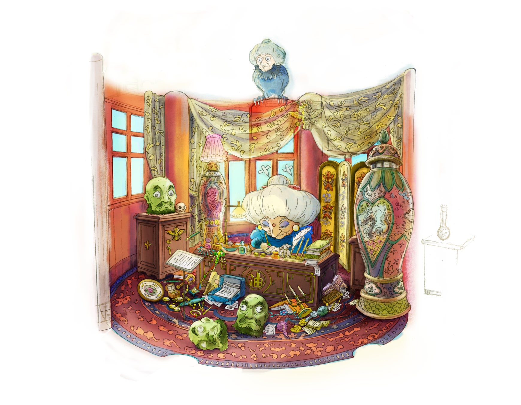 「にせの館長室」の制作イメージ図