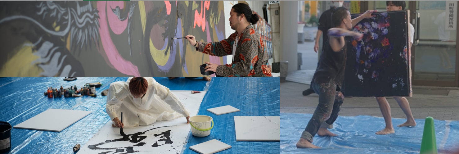 SAJ2022会場でのライブアートの様子