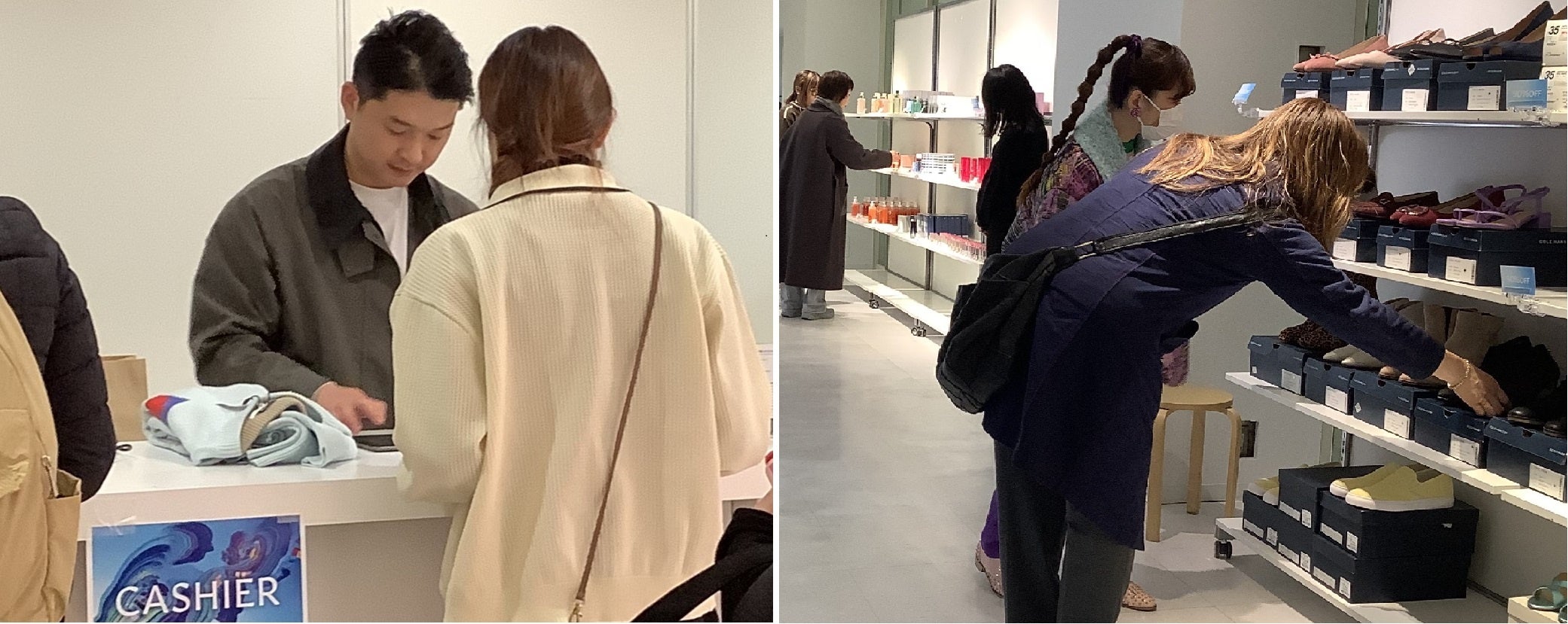 会場で様々な接客業務を担当するiDAの販売スタッフ