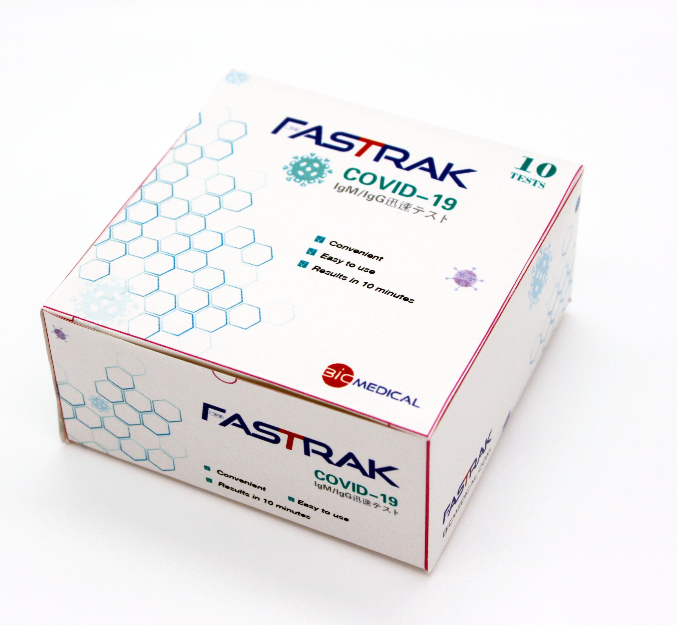 「FASTRAK COVID-19 IgMIgG 迅速テスト」(研究用)