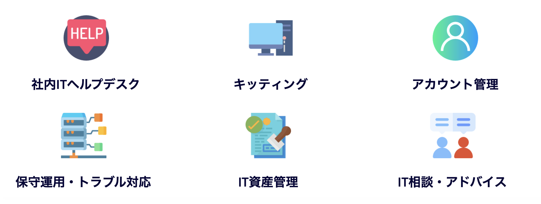 フレクシーサポート情報システム代行サービスメニュー例