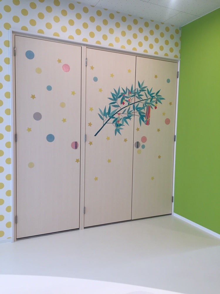 大きな笹のウォールステッカー