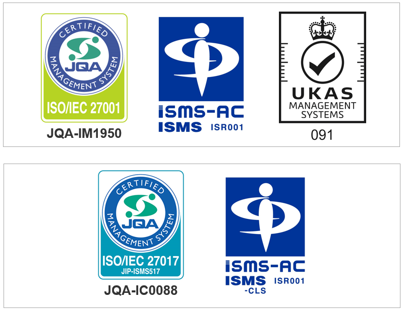 ISMS認証／クラウド認証情報