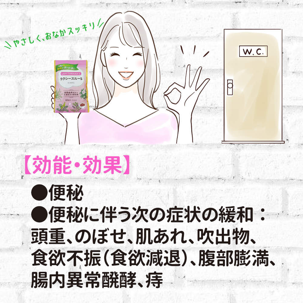 ラクシースルーSの効能効果