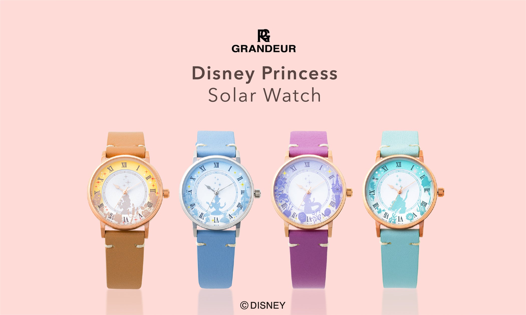 ディズニープリンセスの世界をつめこんだ、ロマンチックな腕時計 ディズニープリンセスの世界をつめこんだ、ロマンチックな腕時計