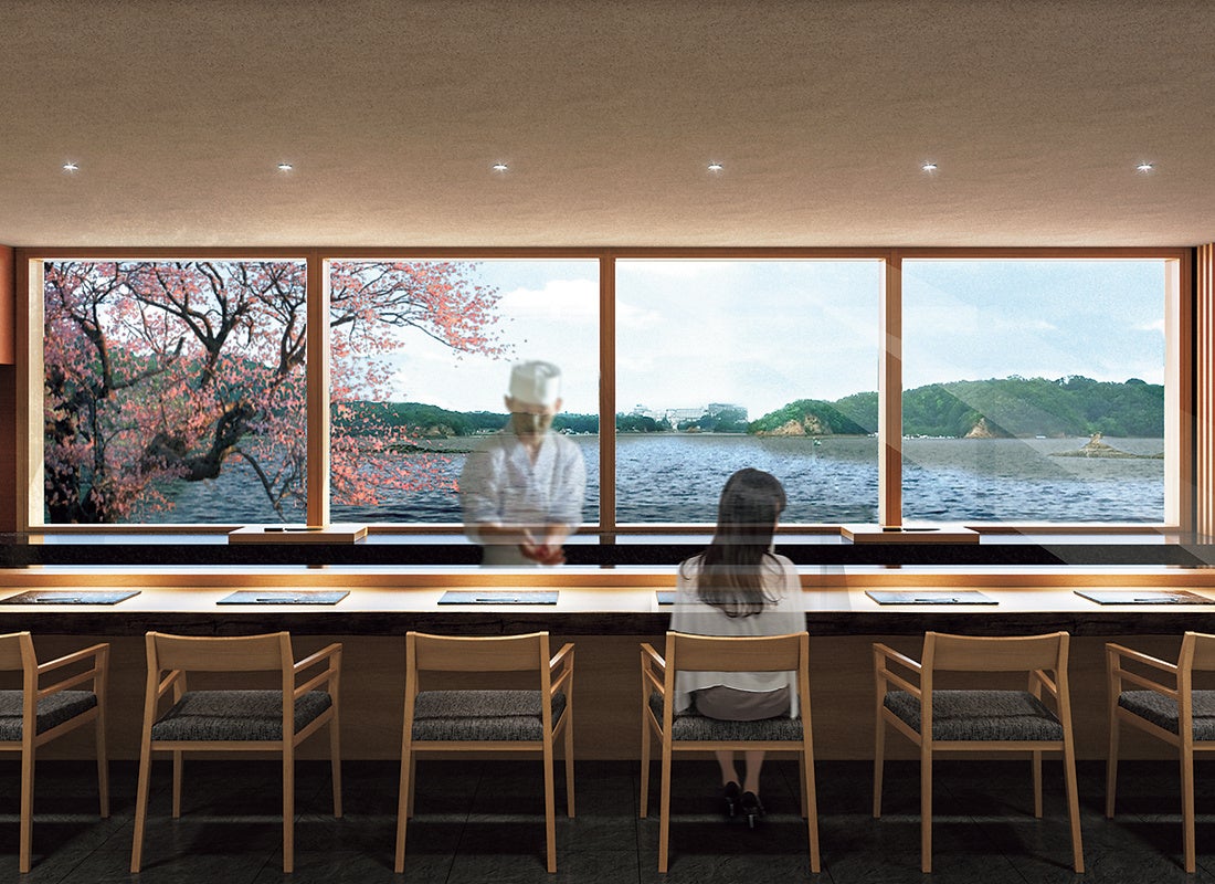 SUSHI YUTAKA ZENのカウンター ※画像はイメージになります