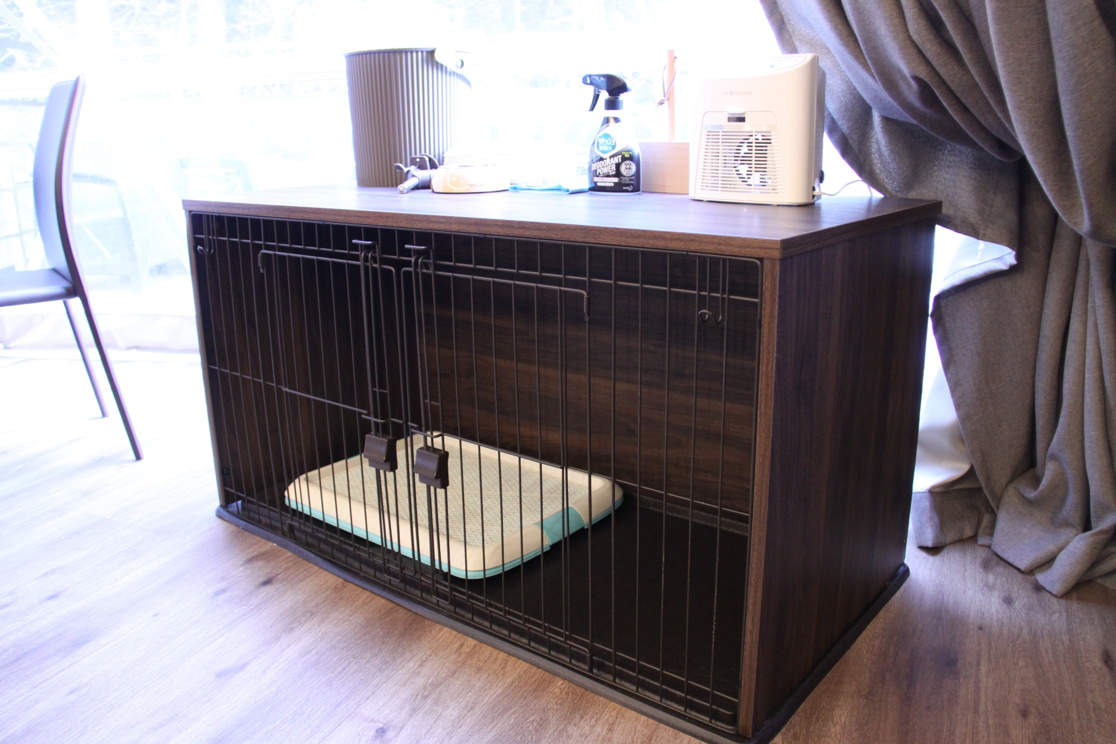 広々としたケージ