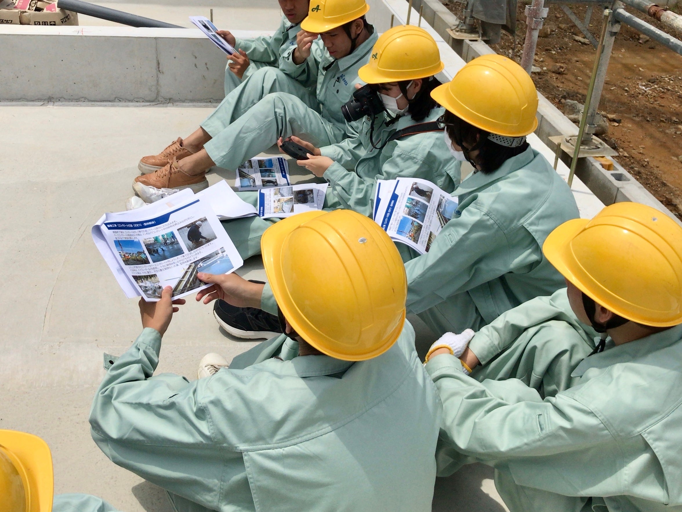 建築現場見学会の様子