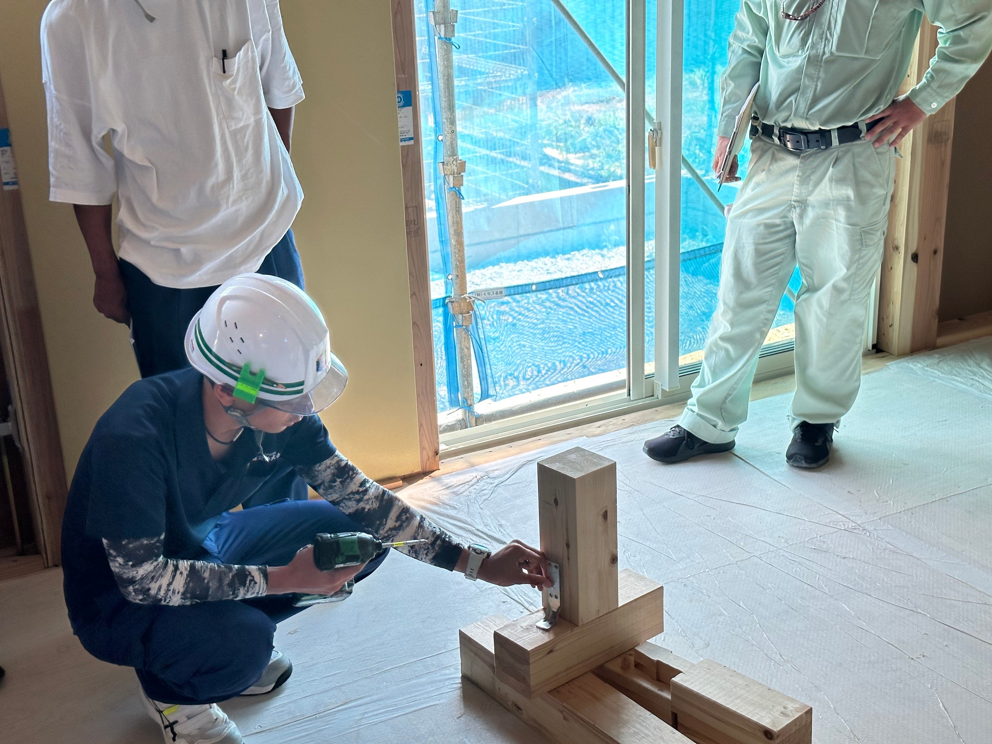 建築現場見学会の様子