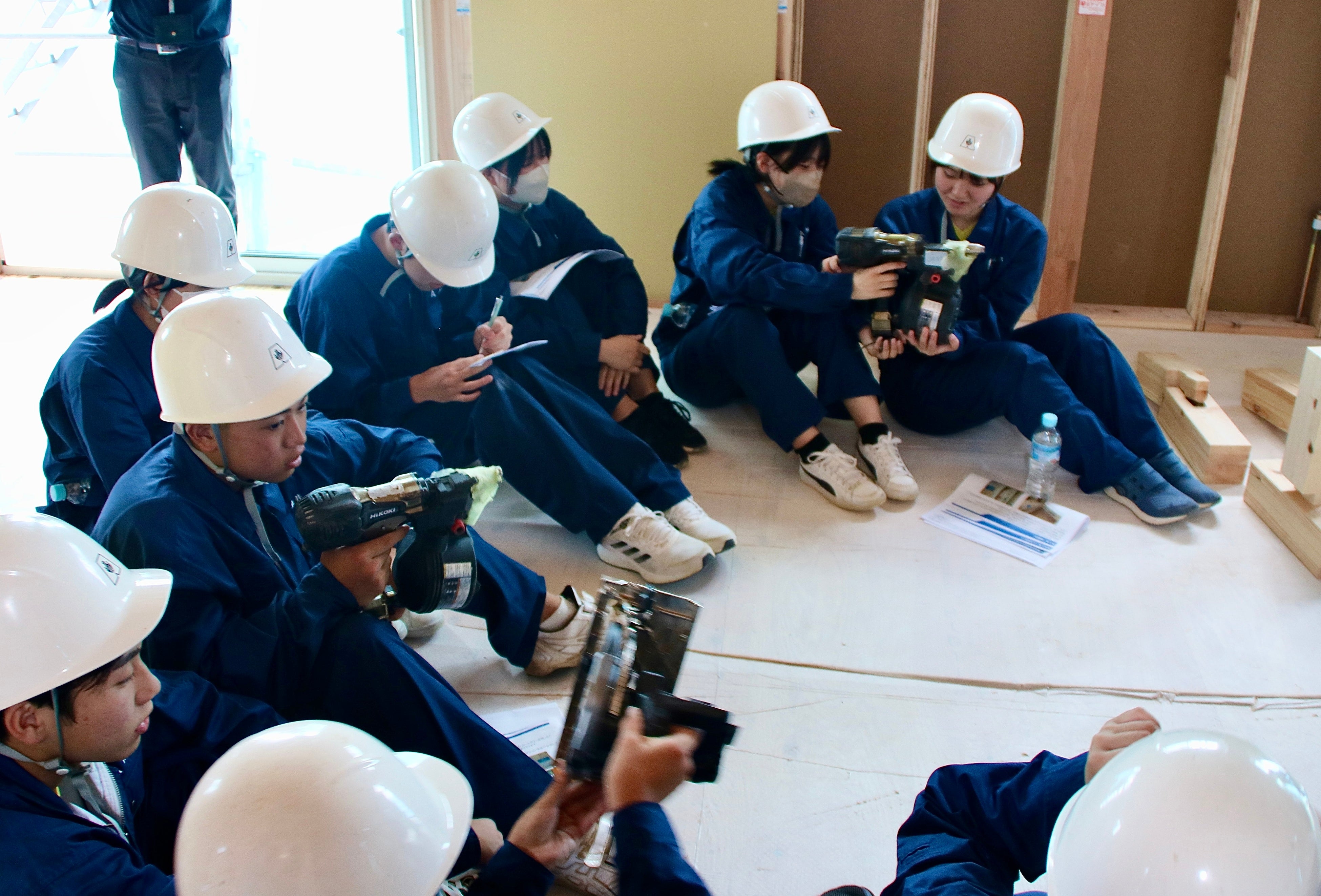 建築現場見学会の様子