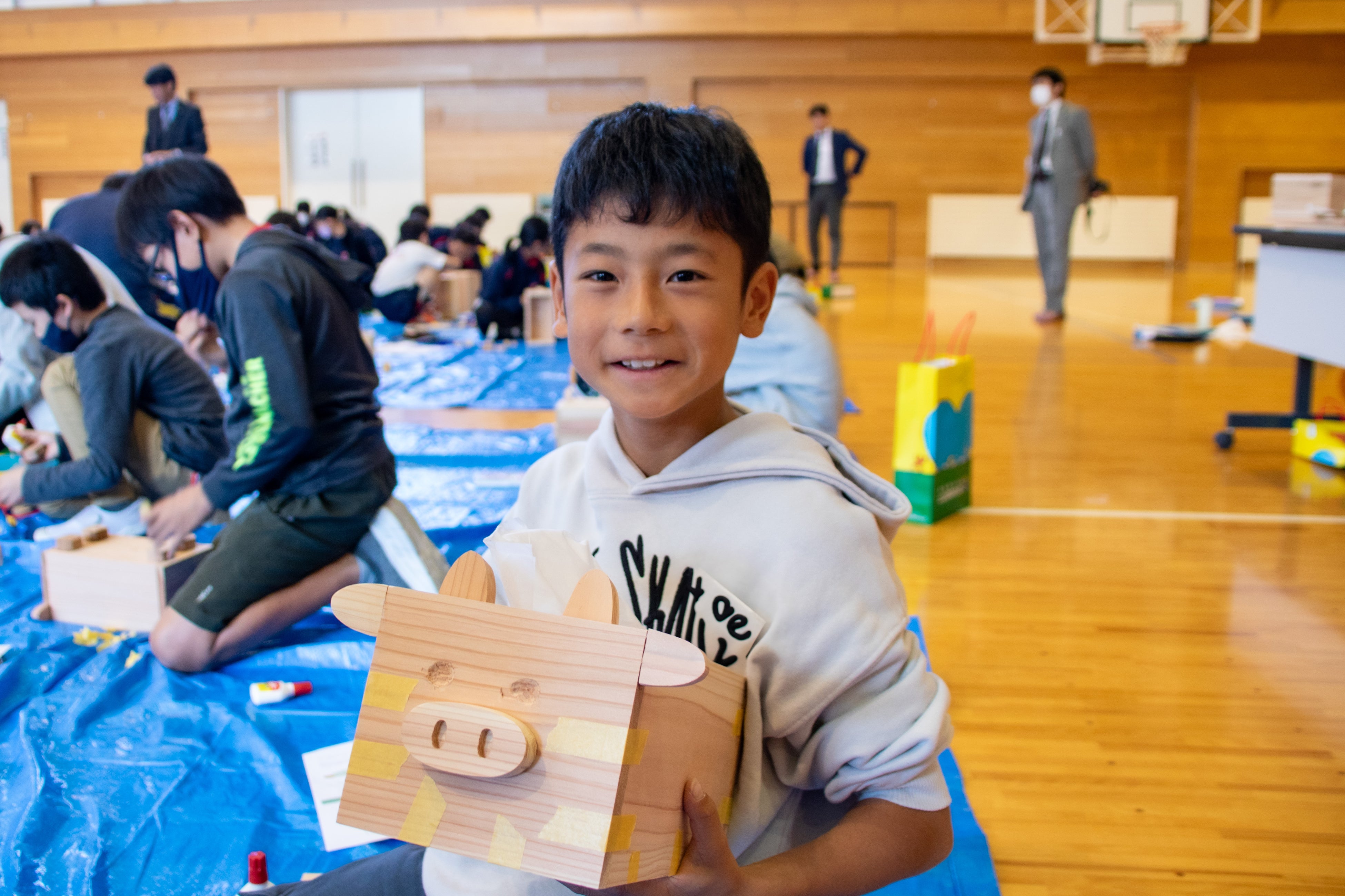 一建設株式会社】「盛岡市立向中野小学校」の5年生を対象に出前