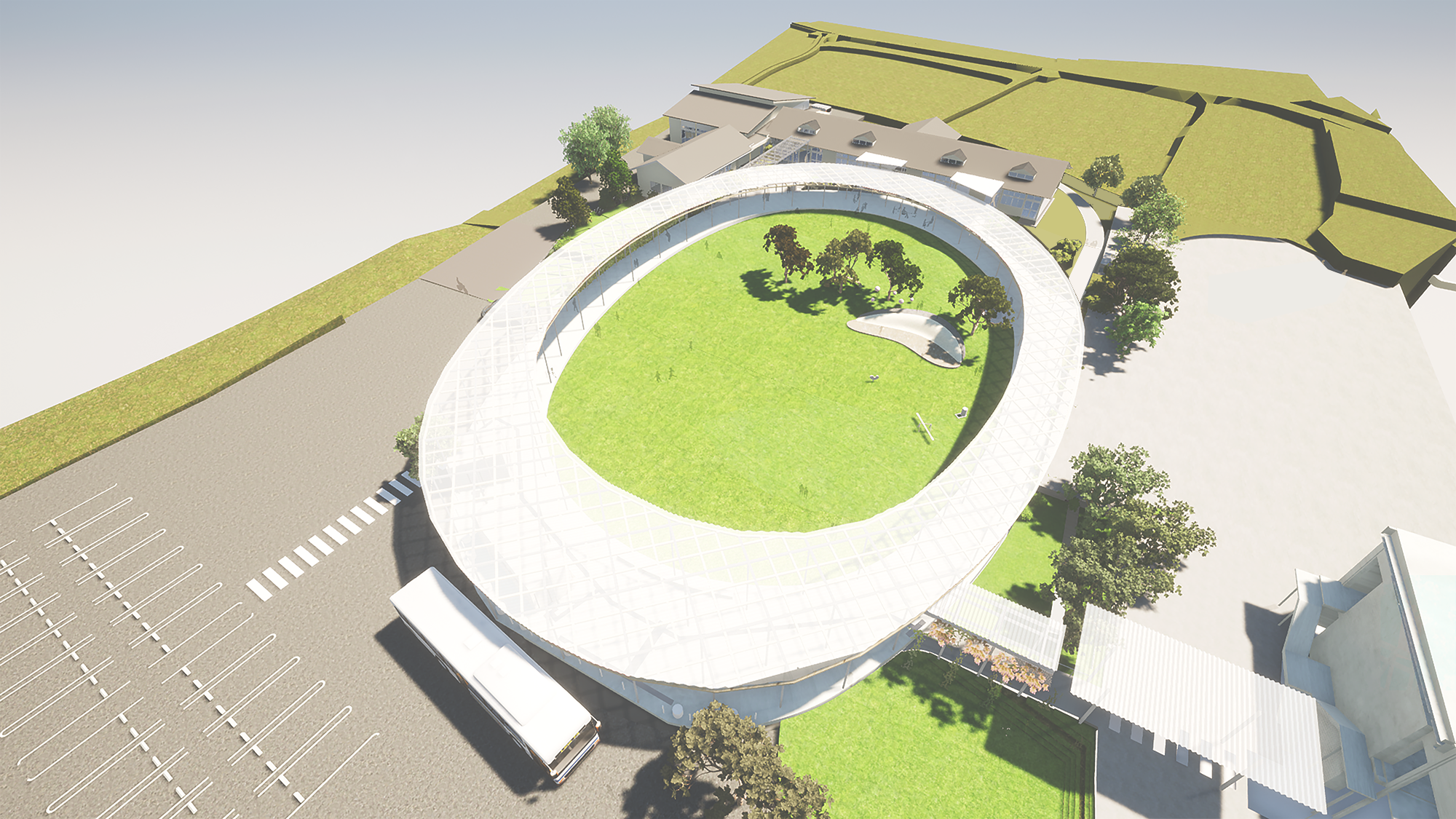 幼稚園鳥瞰イメージ