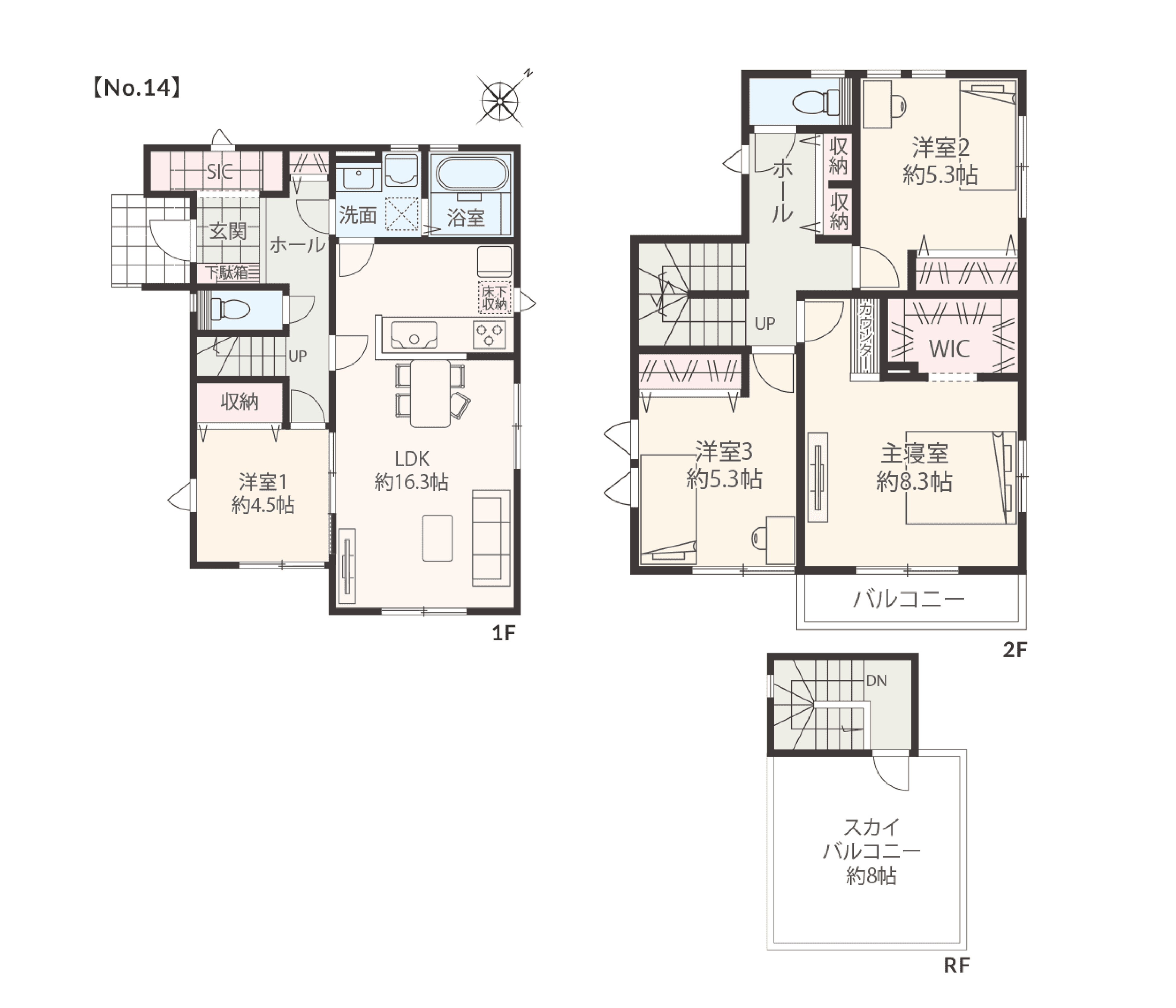 モデルハウス間取図