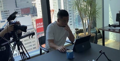 （撮影時の様子）