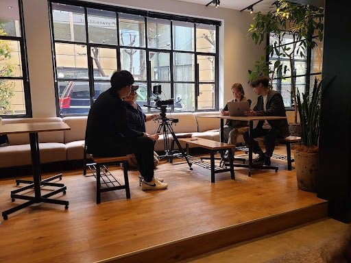 （実際の撮影の様子）