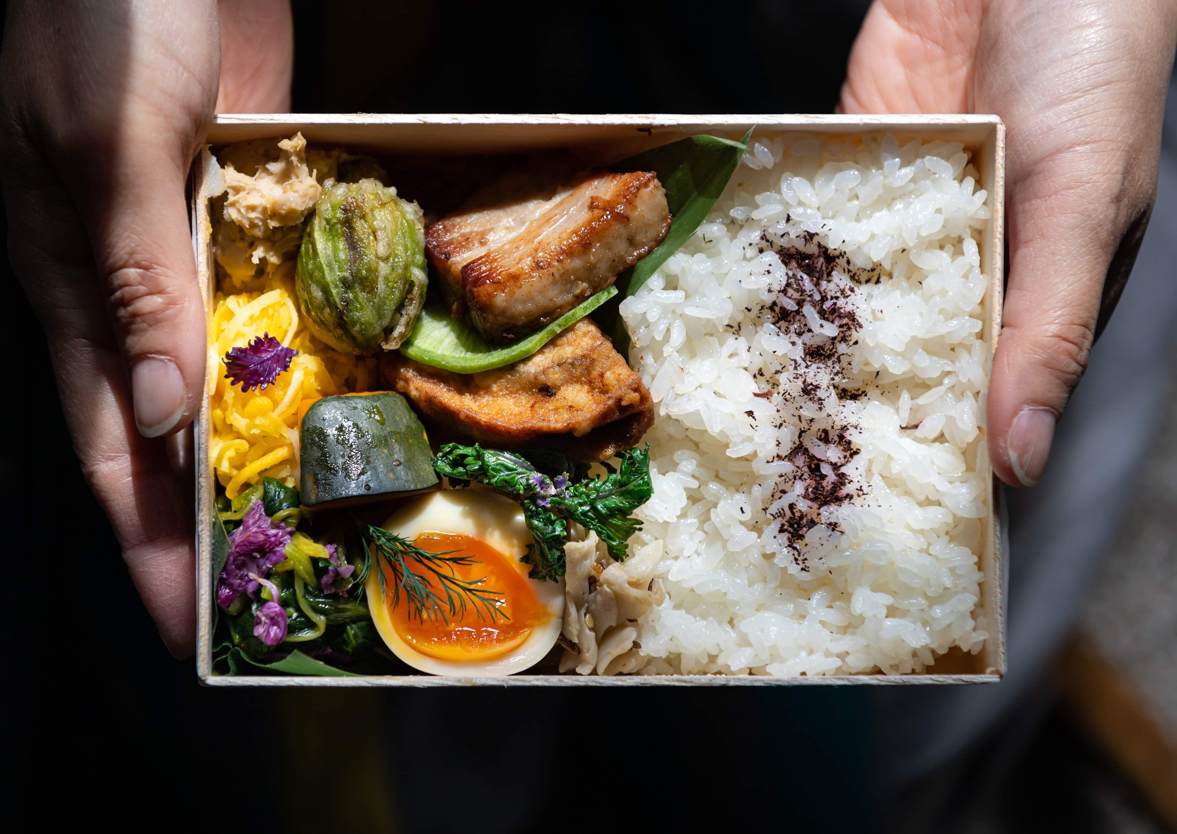 山と海のお弁当 ※イメージ