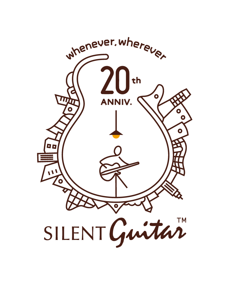 ヤマハサイレントギター発売20周年記念ロゴ