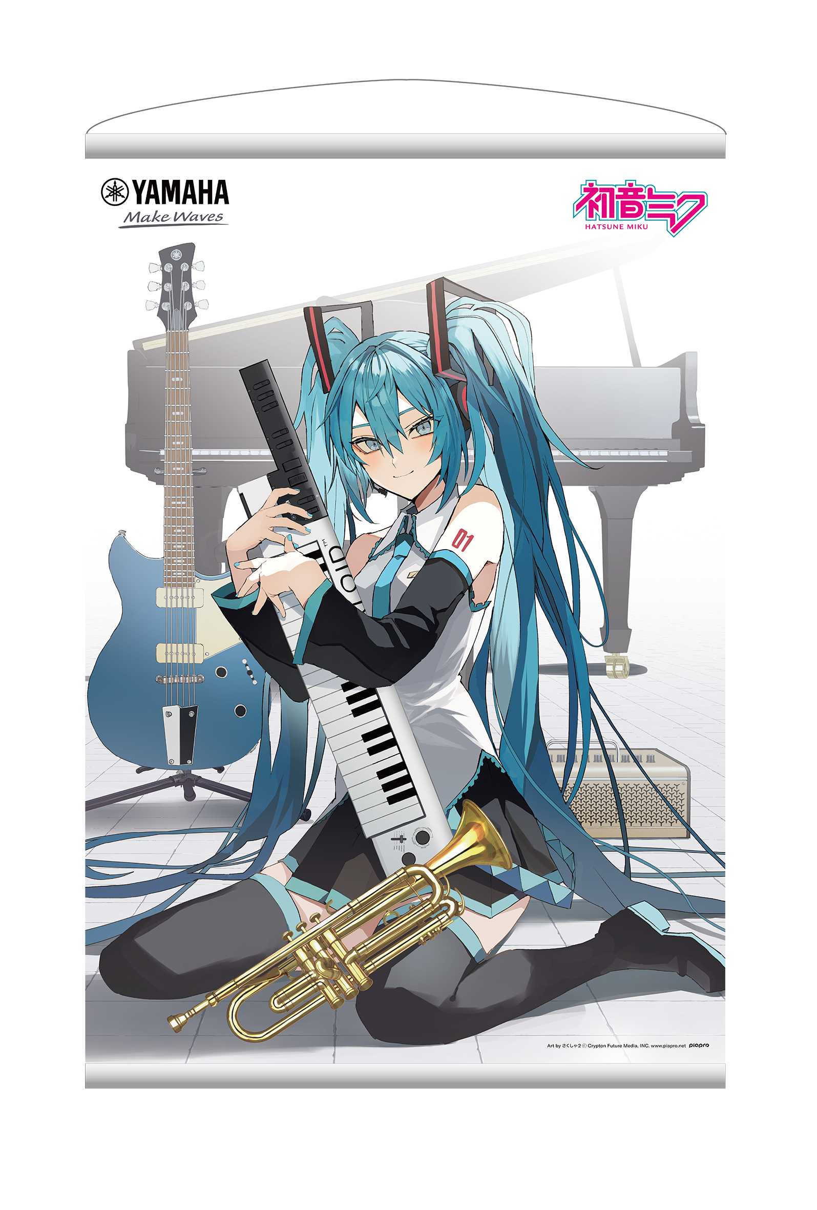初音ミク15周年記念限定HS-Wスピーカー※付属シールタペストリーは