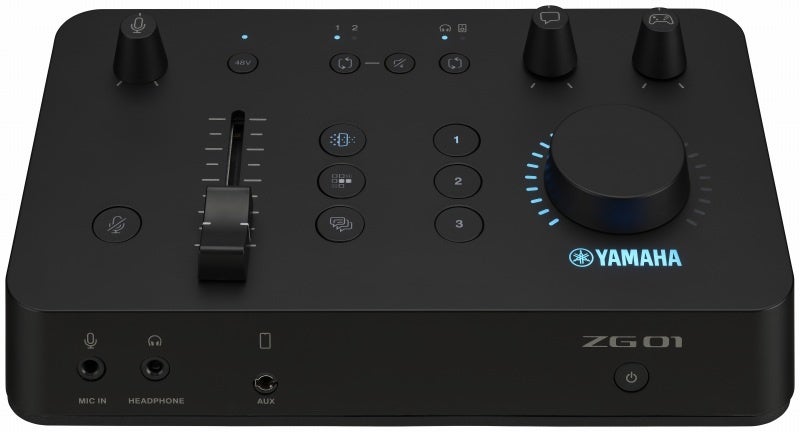 Yamaha ZG01 ゲームストリーミングミキサー 直感的な操作と独自の音声処理で没入感の高いゲーム体験を提供