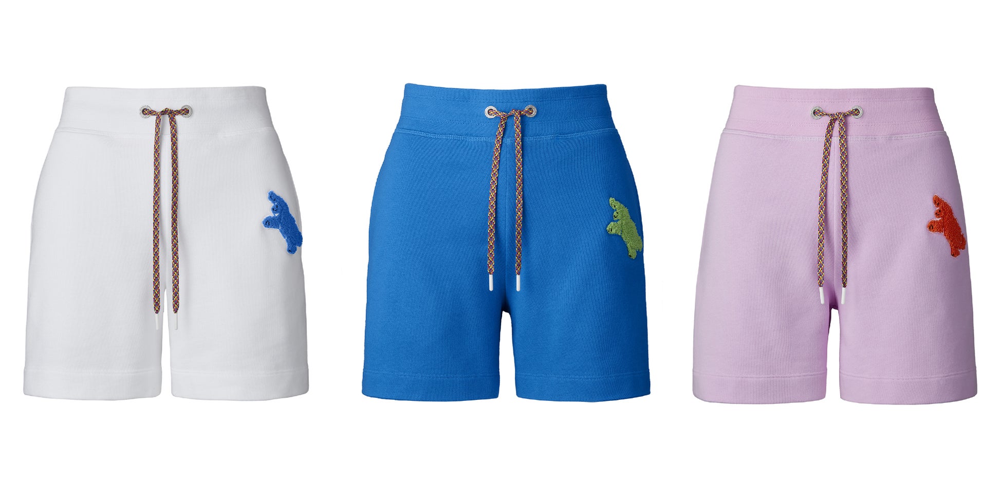 【左から:White , Blue Op 2 , Baby Pink】