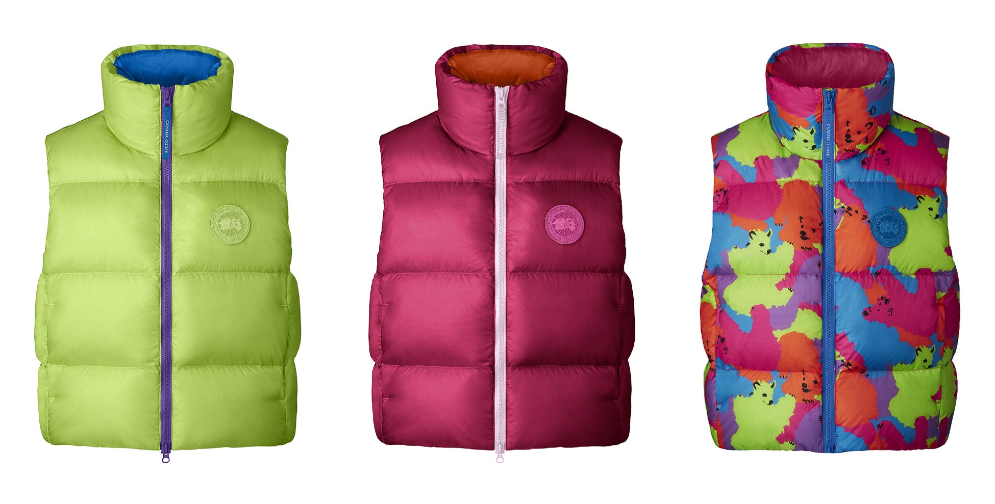 【左から:Neon Green , Fuchsia ,  Paola Pivi Bear Print】