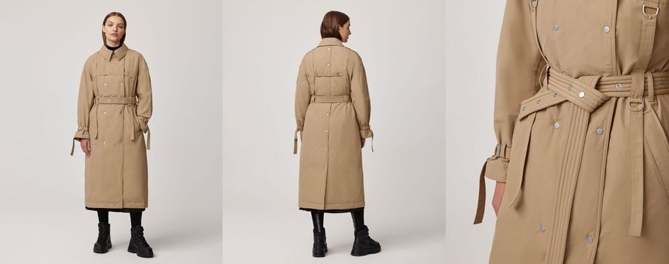 Lightweight Down Strap Trench Coat ¥269,500(tax in)