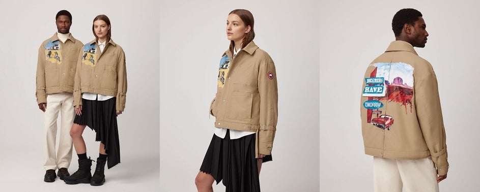 Padded Trucker Strap Jacket Graphic　¥192,500（tax in）