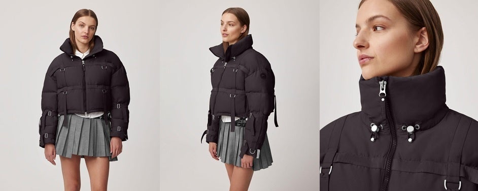 Cropped Down Strap Puffer ¥212,300(tax in)