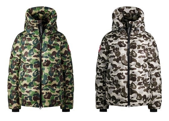 左からGiant ABC Camo , Giant ABC Snow Camo