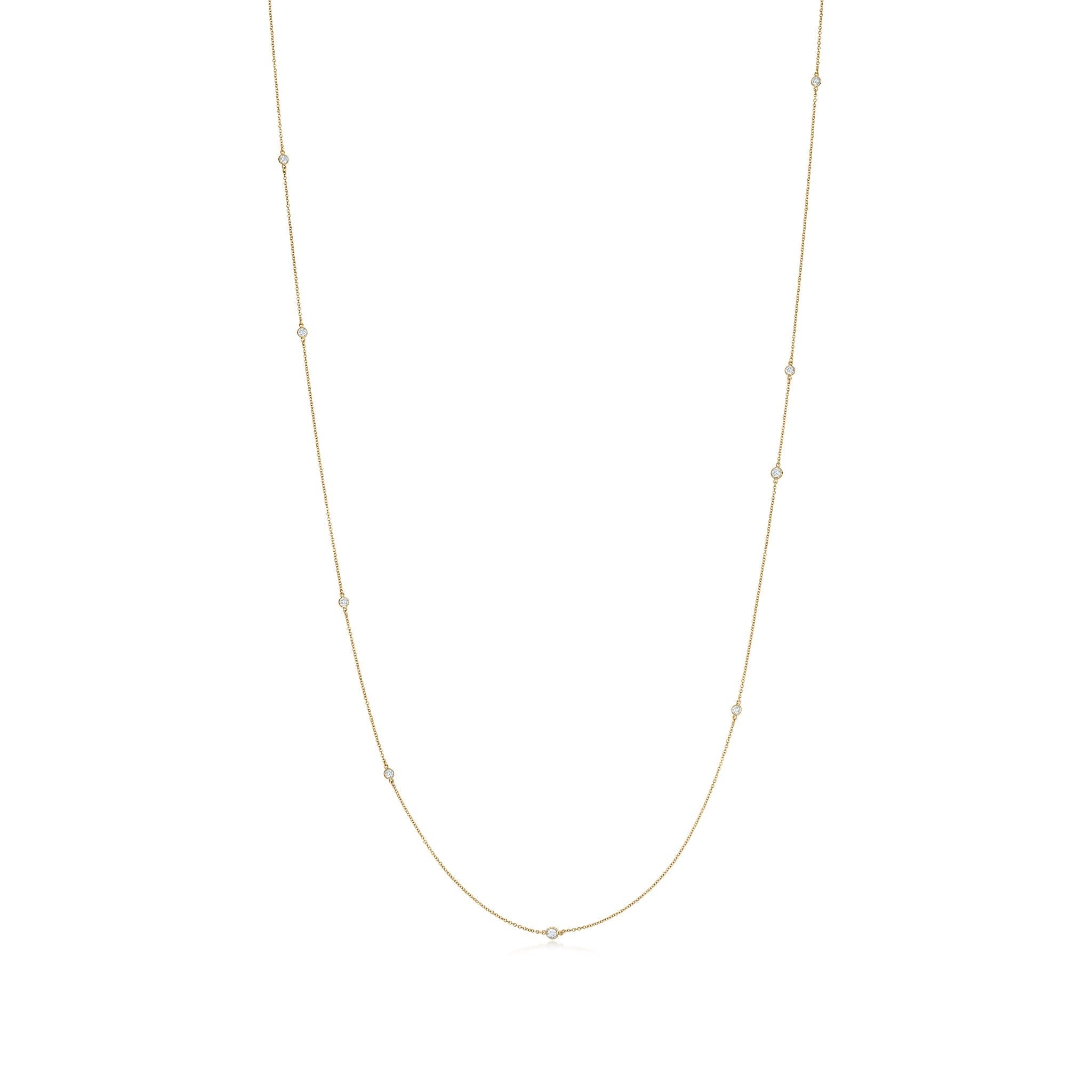 エルサ・ペレッティ™ ダイヤモンド バイ ザ ヤード™ スプリンクル ネックレス 18K イエローゴールド、ダイヤモンド ¥687,500-税込