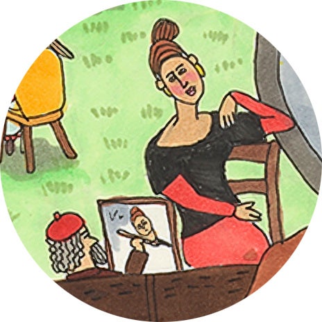 緻密に描かれた作品には名画が盛りだくさん（モナリザの休日より抜粋）