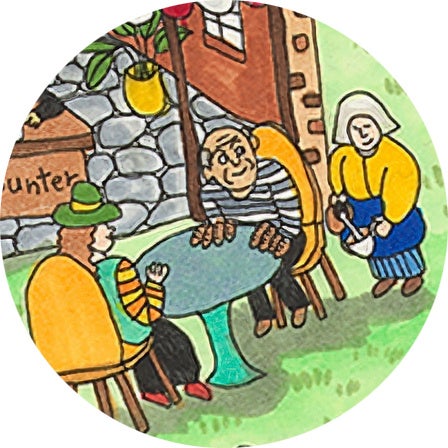 緻密に描かれた作品には名画が盛りだくさん(モナリザの休日より抜粋)