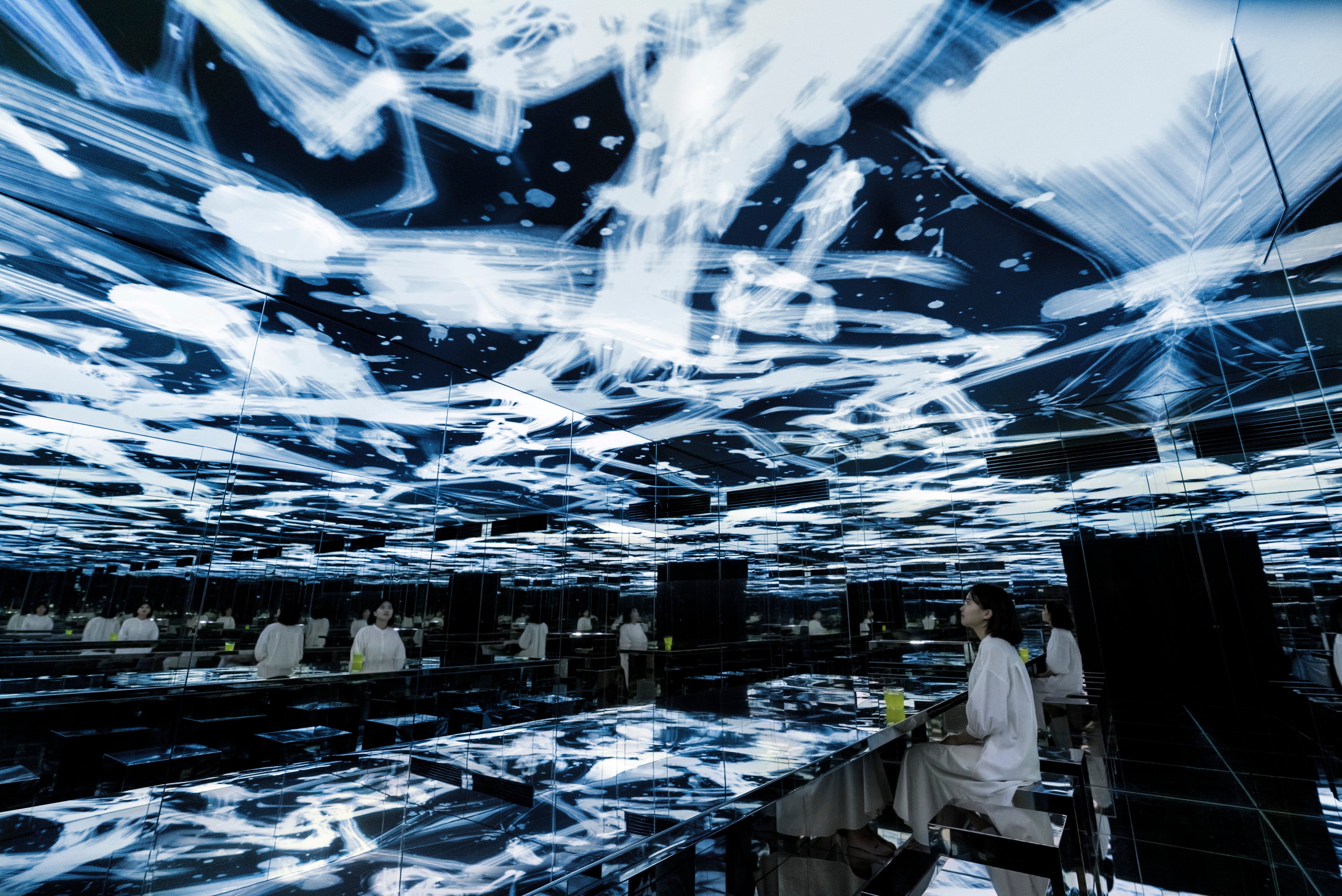 チームラボ《​​虚像反転無分別》©チームラボ