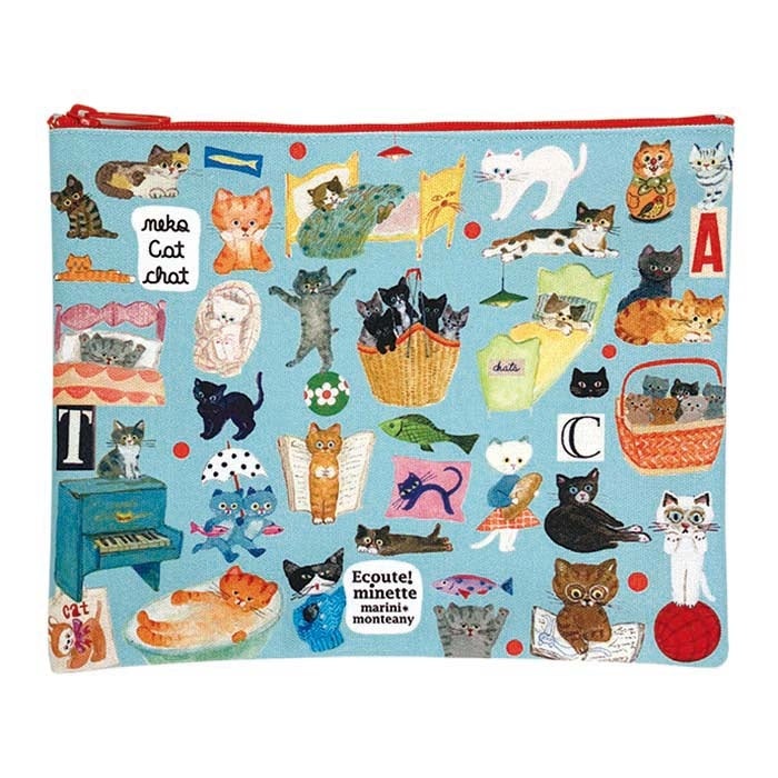 エクートミネット フラットポーチ「blue」