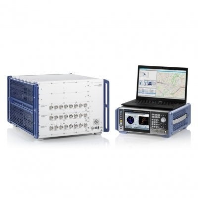R&S CMX500無線機テスタとR&S SMBV100B GNSSシミュレータを使えば、LTEおよび5G NRにおけるA-GNSSテストのためのもっとも高機能なソリューションを構築できます。