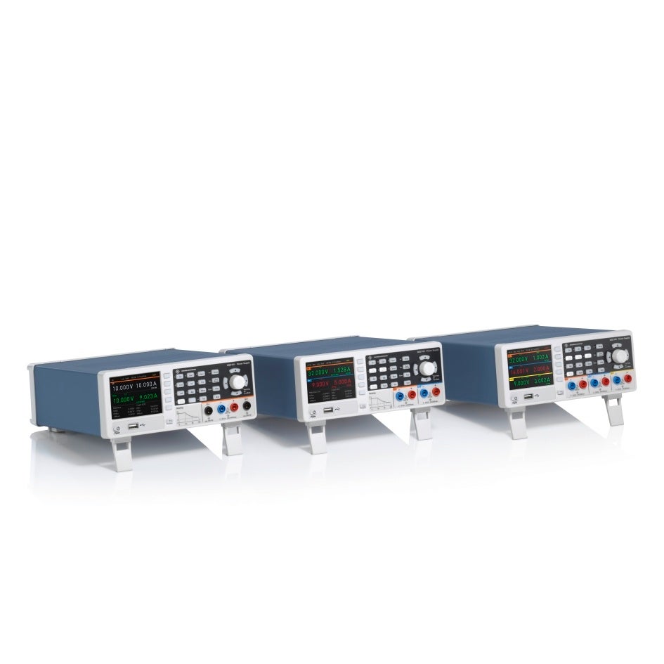 新しいR&S NGC100電源シリーズは幅広い機能を備えています。