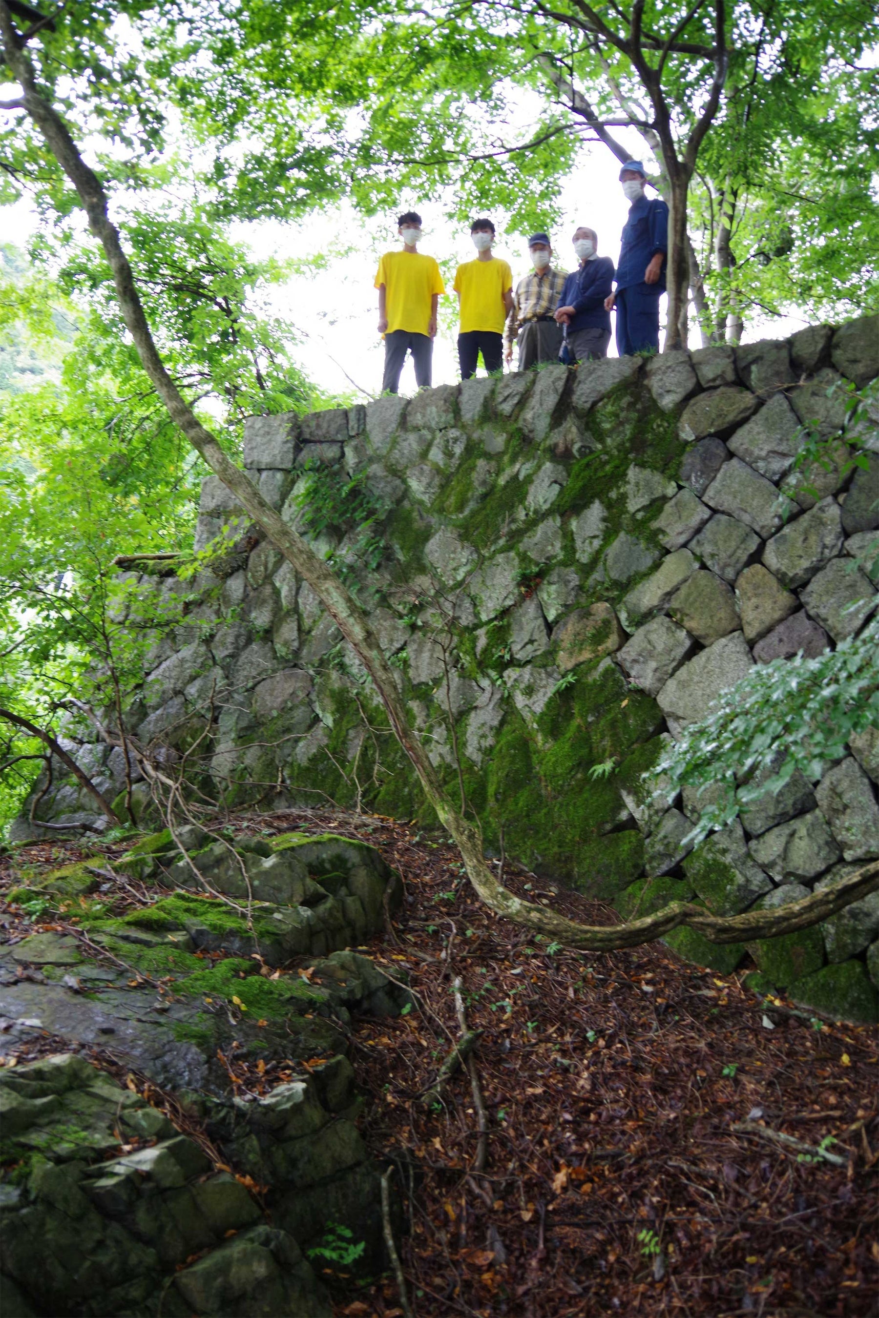 渡良瀬川左岸側に残る橋台を確認