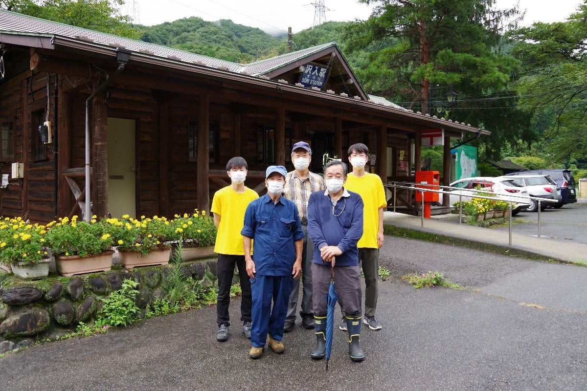 沢入駅前（わたらせ渓谷鐵道）前での撮影で本日は調査終了でした