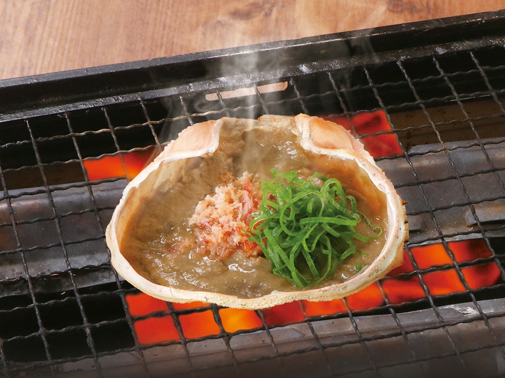 かに味噌甲羅焼