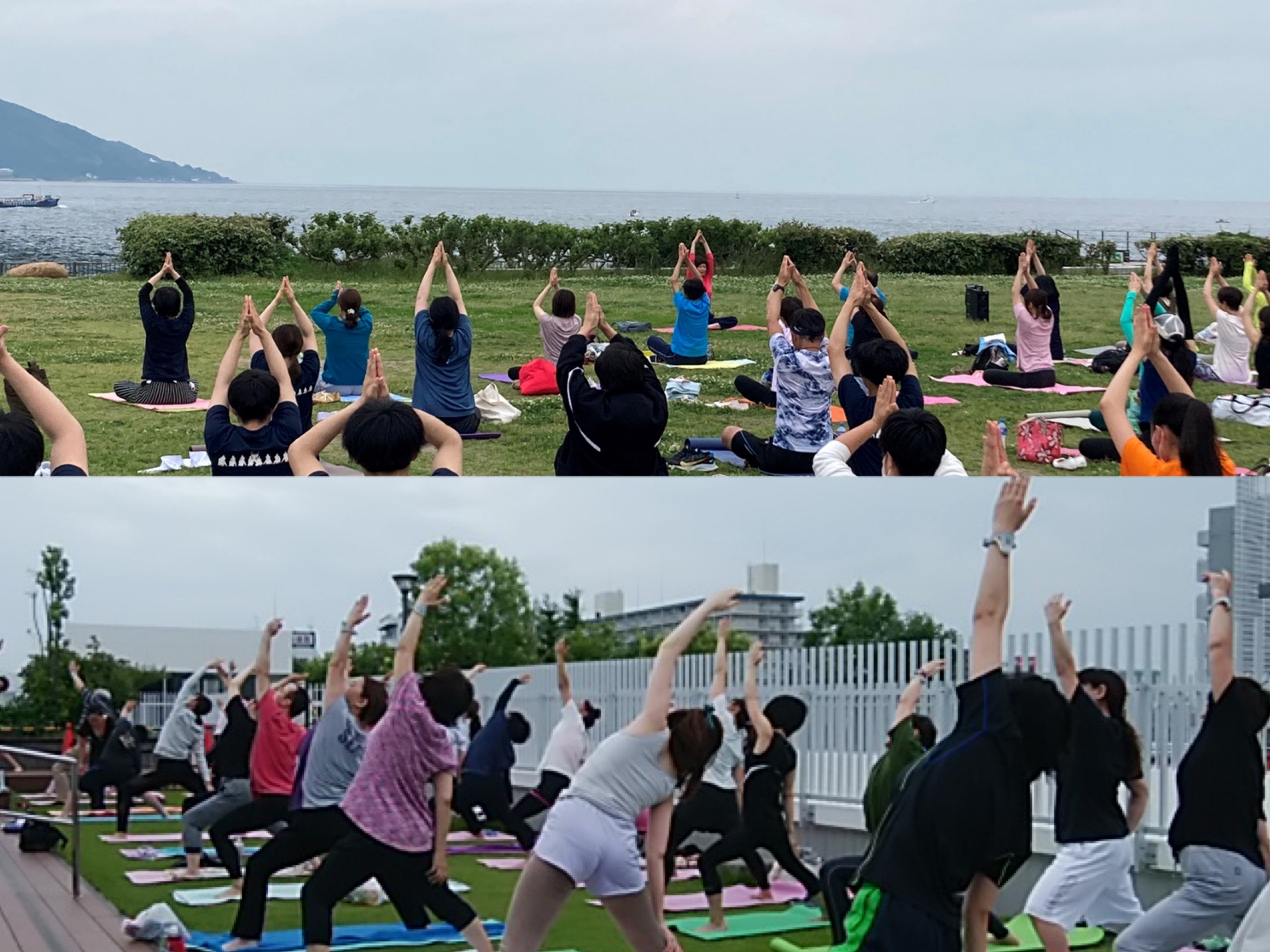 上：県立舞子公園　下：Bears大日