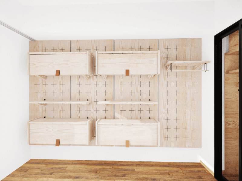 内装用パネルの使用例