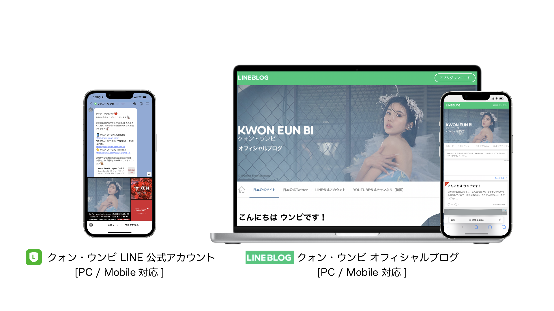 クォン・ウンビ LINE公式アカウント＆BLOGイメージ