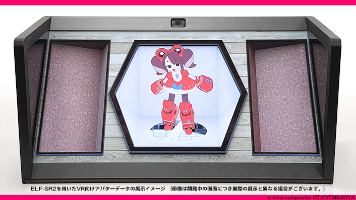 ELF-SR2を用いたVR向け3Dデータ展示のイメージ