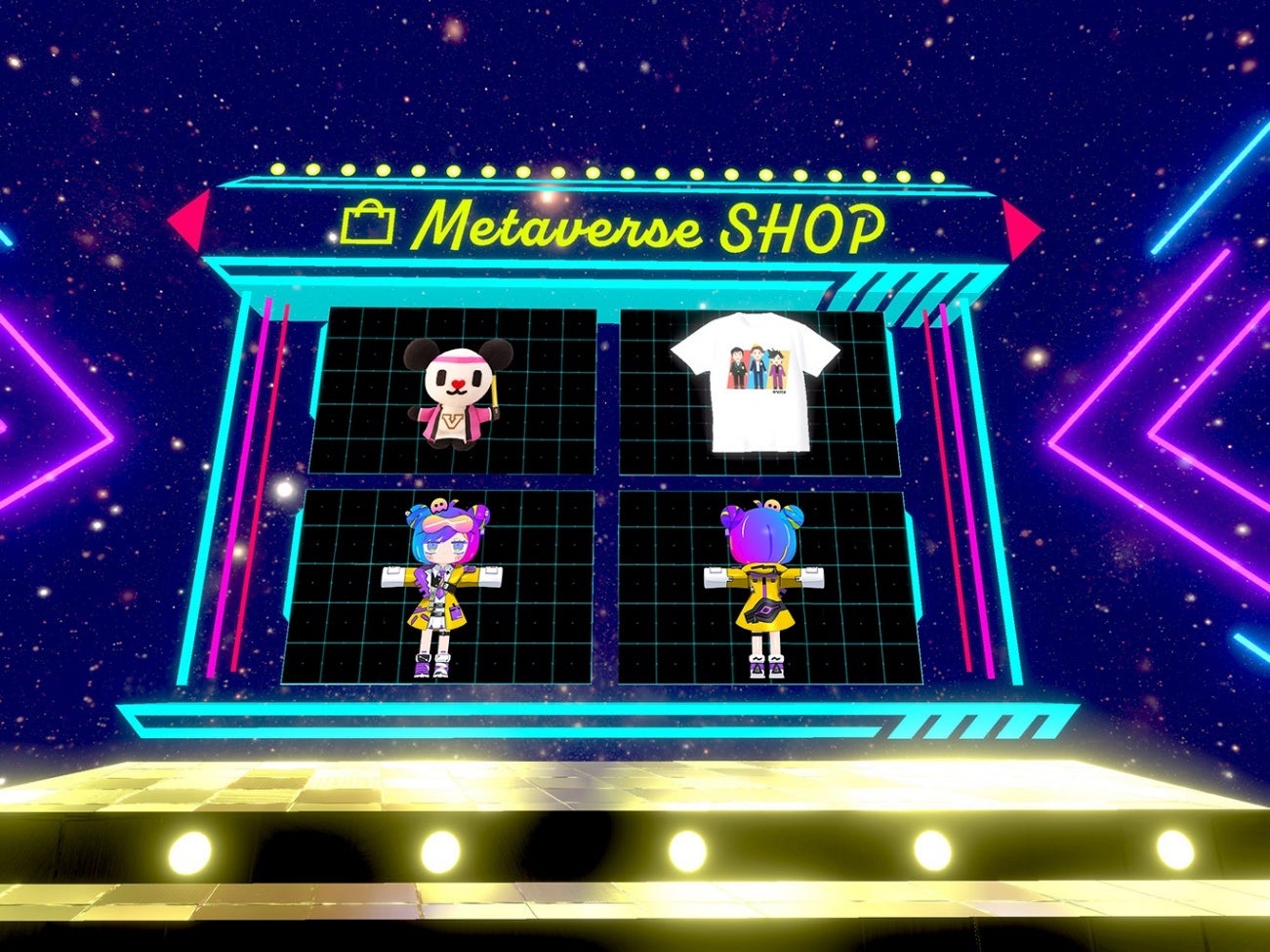 会場でのアバター販売のイメージ