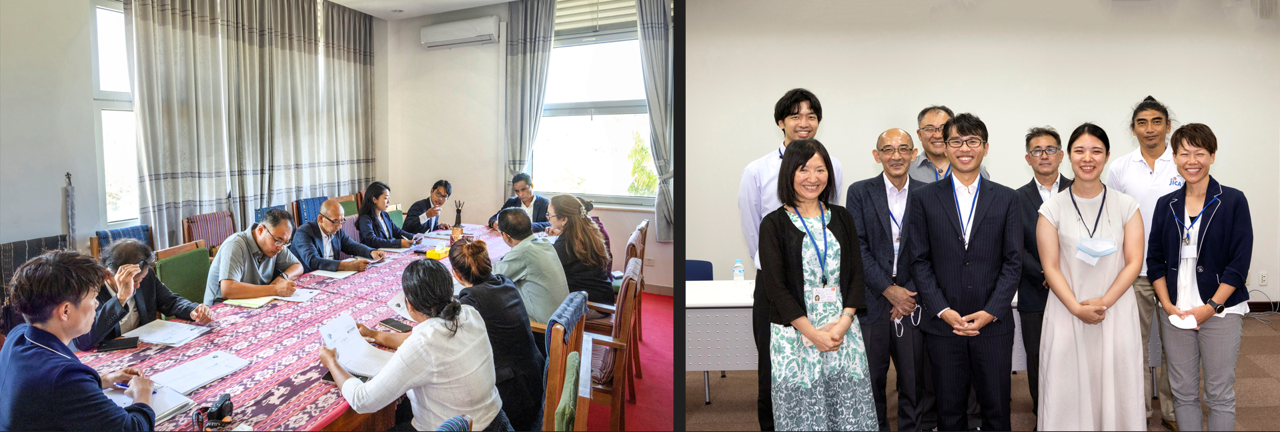 大統領府、日本大使館での様子