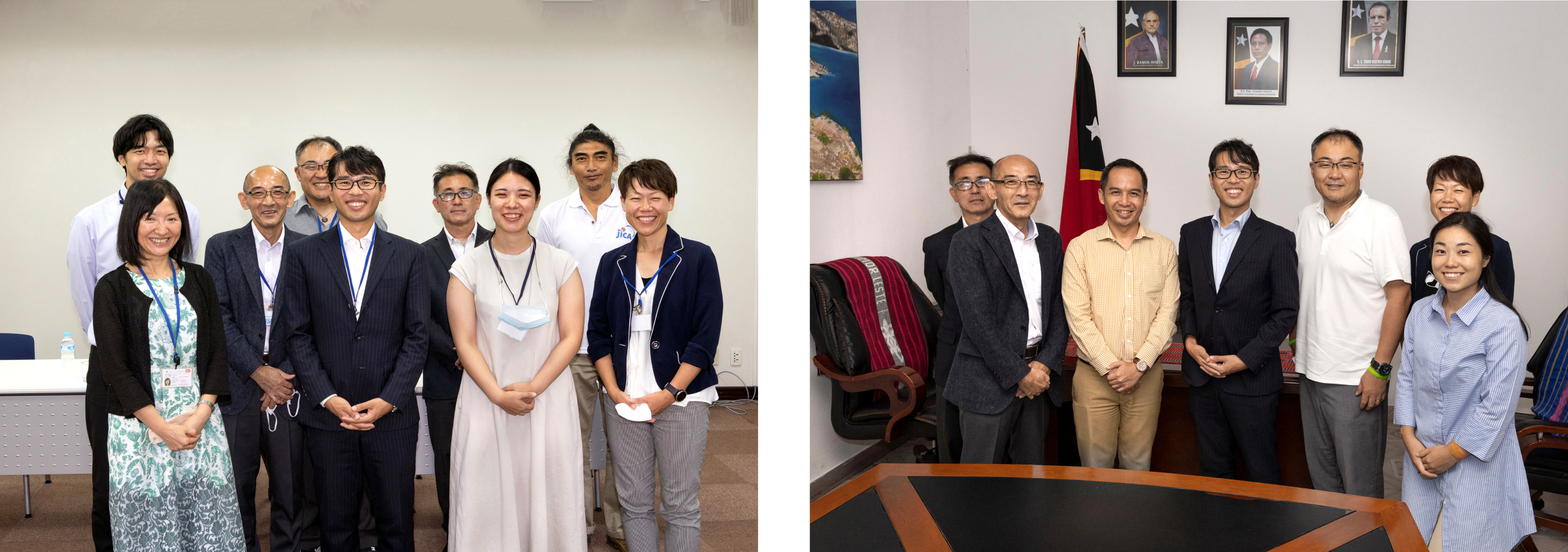 日本大使館、外務省にて