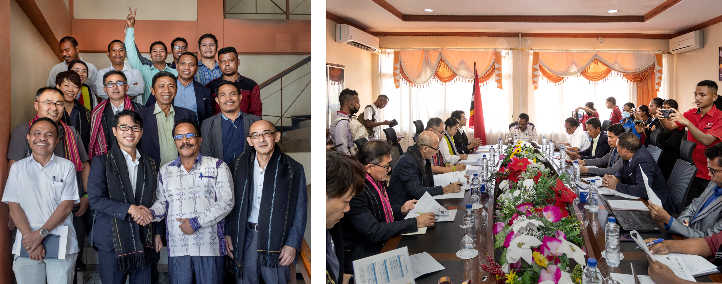 雇用労働庁にて、雇用御労働庁との意見交換の様子